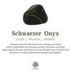 Matte Black Onyx och Kub Lava Sten Balansarmband – Aurelia