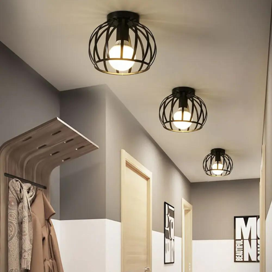 Trendig Industriell Taklampa med Öppen Design - ForgeLight