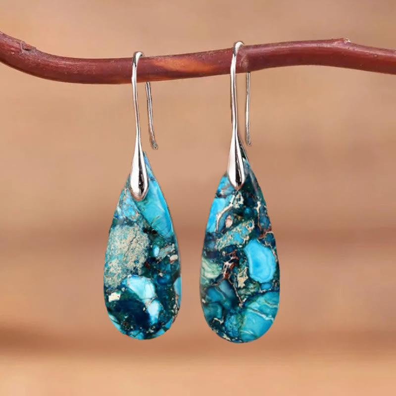 Tårformade Kaiserstone Örhängen – Amara