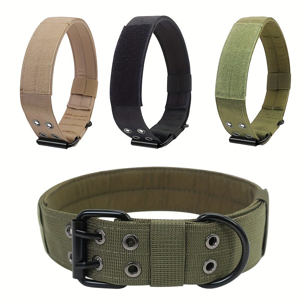 Justerbar Nylon Hundhalsband – Komfort och Kontroll för Stora Hundar