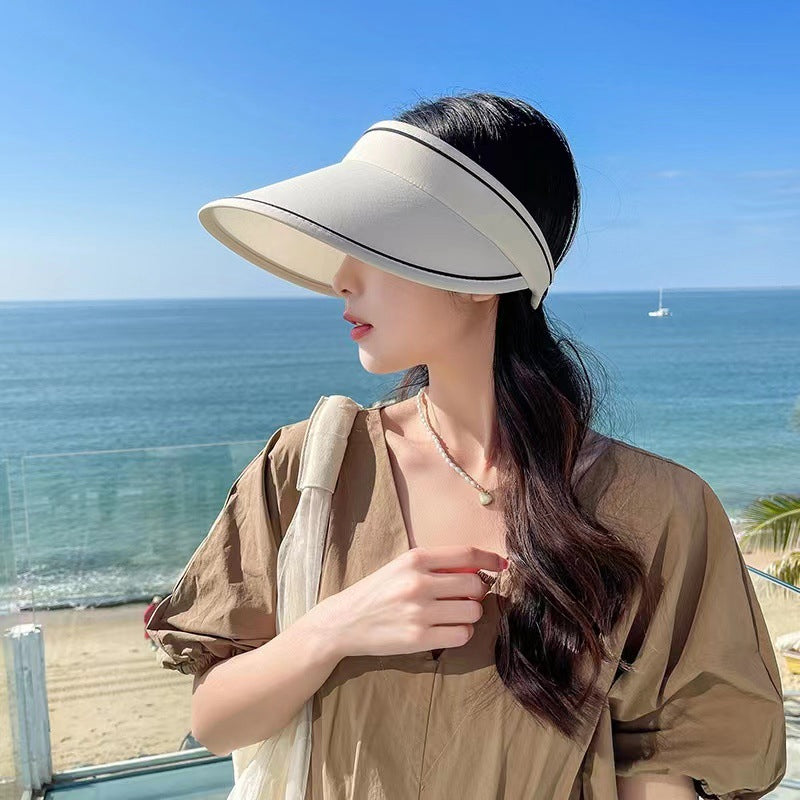 Trendig Uppvikbar Solhatt med Extra Skydd – FoldSun Pro