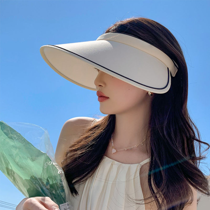 Trendig Uppvikbar Solhatt med Extra Skydd – FoldSun Pro