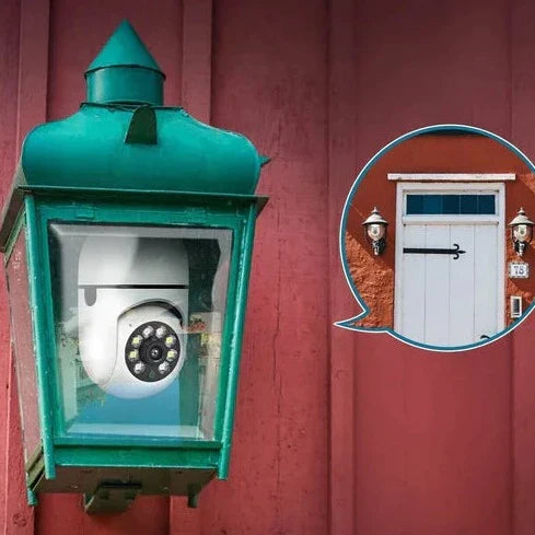 VigilPro Lamp Säkerhetskamera | Nattvision, rörelsespårning och smartphonekontroll