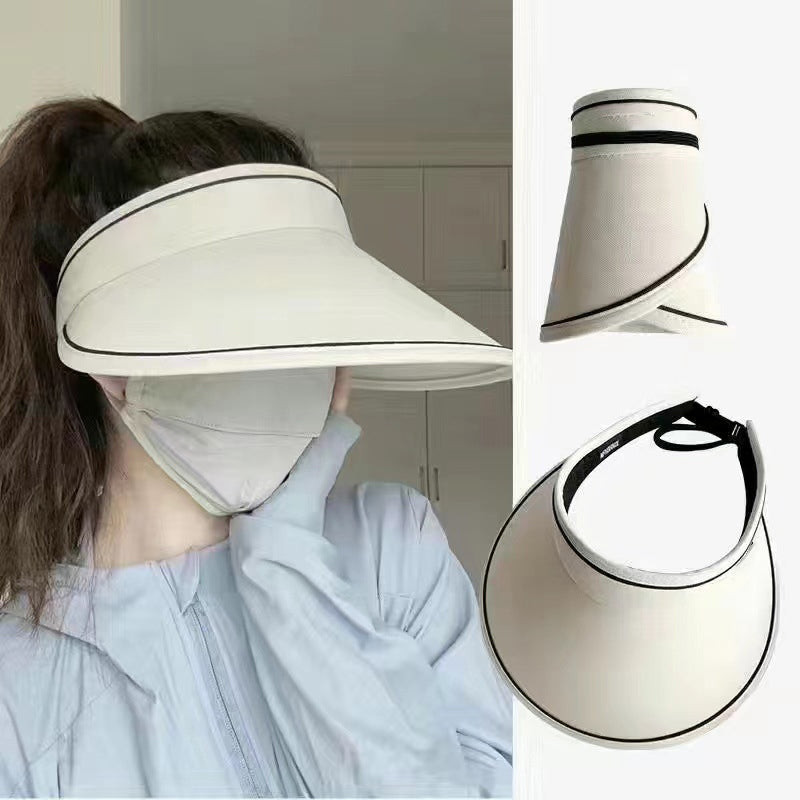 Trendig Uppvikbar Solhatt med Extra Skydd – FoldSun Pro