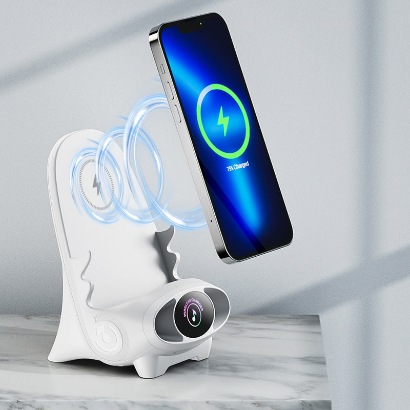 Trådlös telefonhållare med 15W snabbladdningsfunktion - FlexCharge Stolen