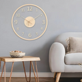 Metron - Stilvolle dreidimensionale Wanduhr aus Glas
