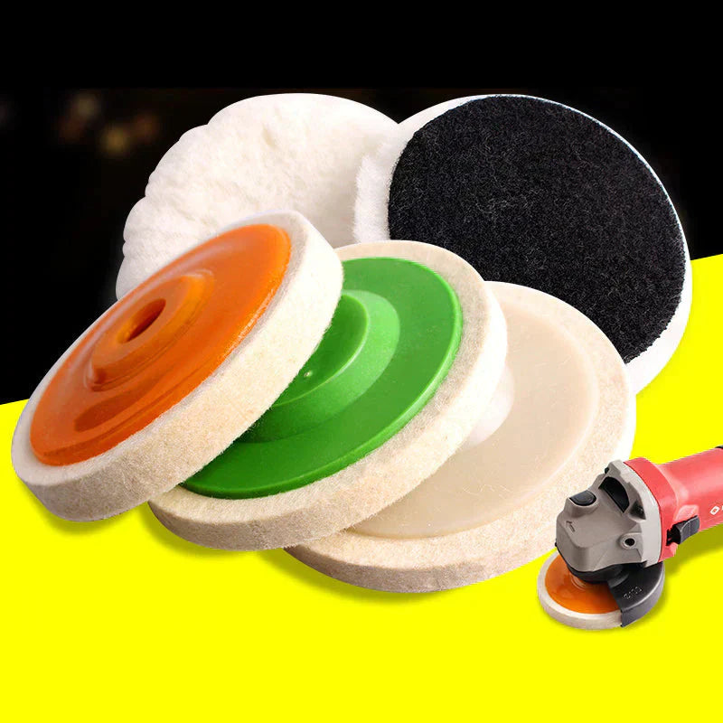 Set med 3 Ullpoleringsskivor – Polistra