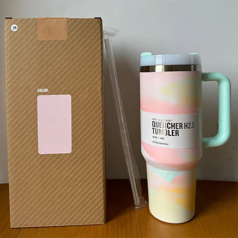 Vakuumisolerad Kopp med Lock och Sugrör – ThermoTumbler