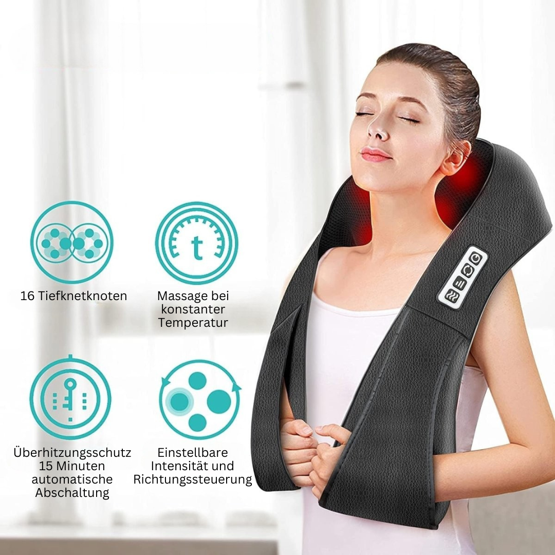 Shiatsu Massagekudde med Infraröd - FlowRelief