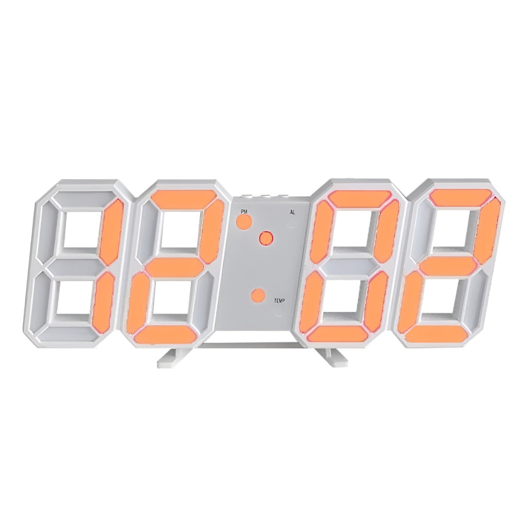 Futuristisk LED Väggklocka – Minimalistisk Design med Smart Tidsvisning