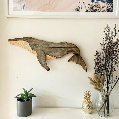 OceanHaven Tallval Wall Ornament | Elegant handgjord maritim dekoration för moderna hem