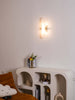 Modern Vägglampa - Alabaster & Metall