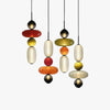 Modern Taklampa med Färgat Glas