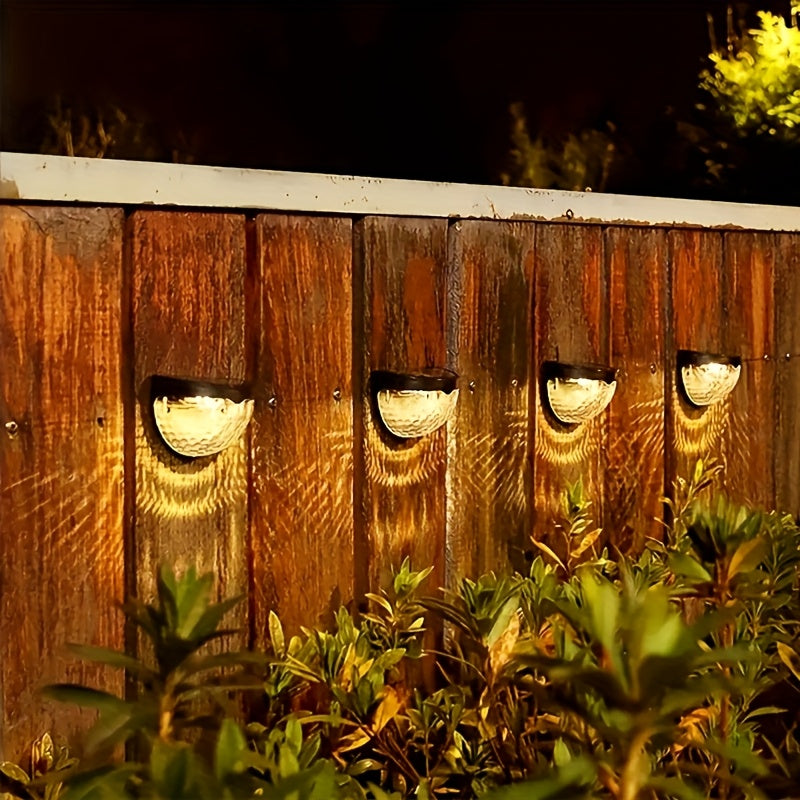 SolarGlow Halvrund LED-staketbelysning – Elegant och Hållbar