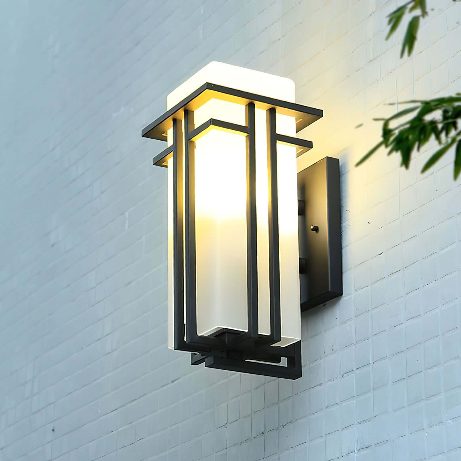 Utomhus Vägglampa - Järn & Glas