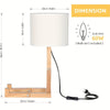 Modern Trä Bordslampa – Flexibel Design och Stämningsbelysning