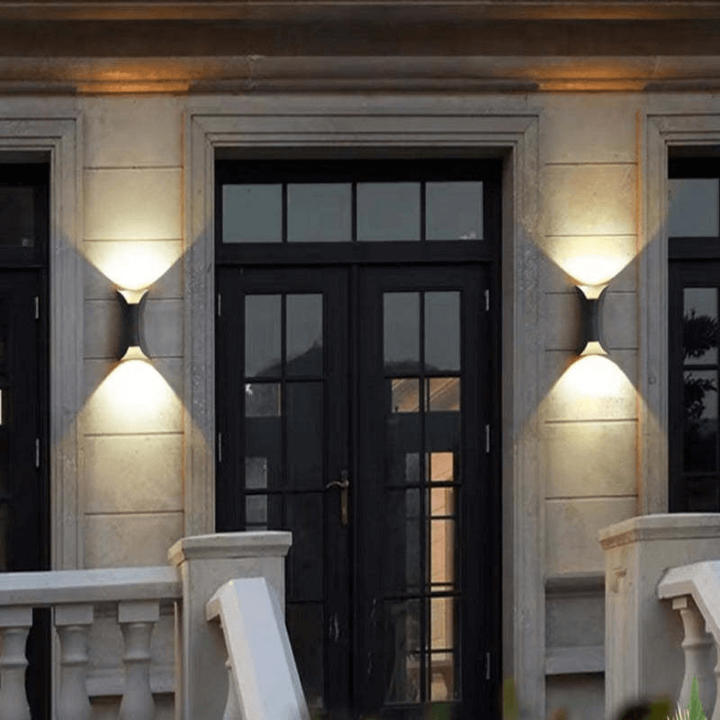 Utomhus LED Aluminium Vägglampa - Vattentät