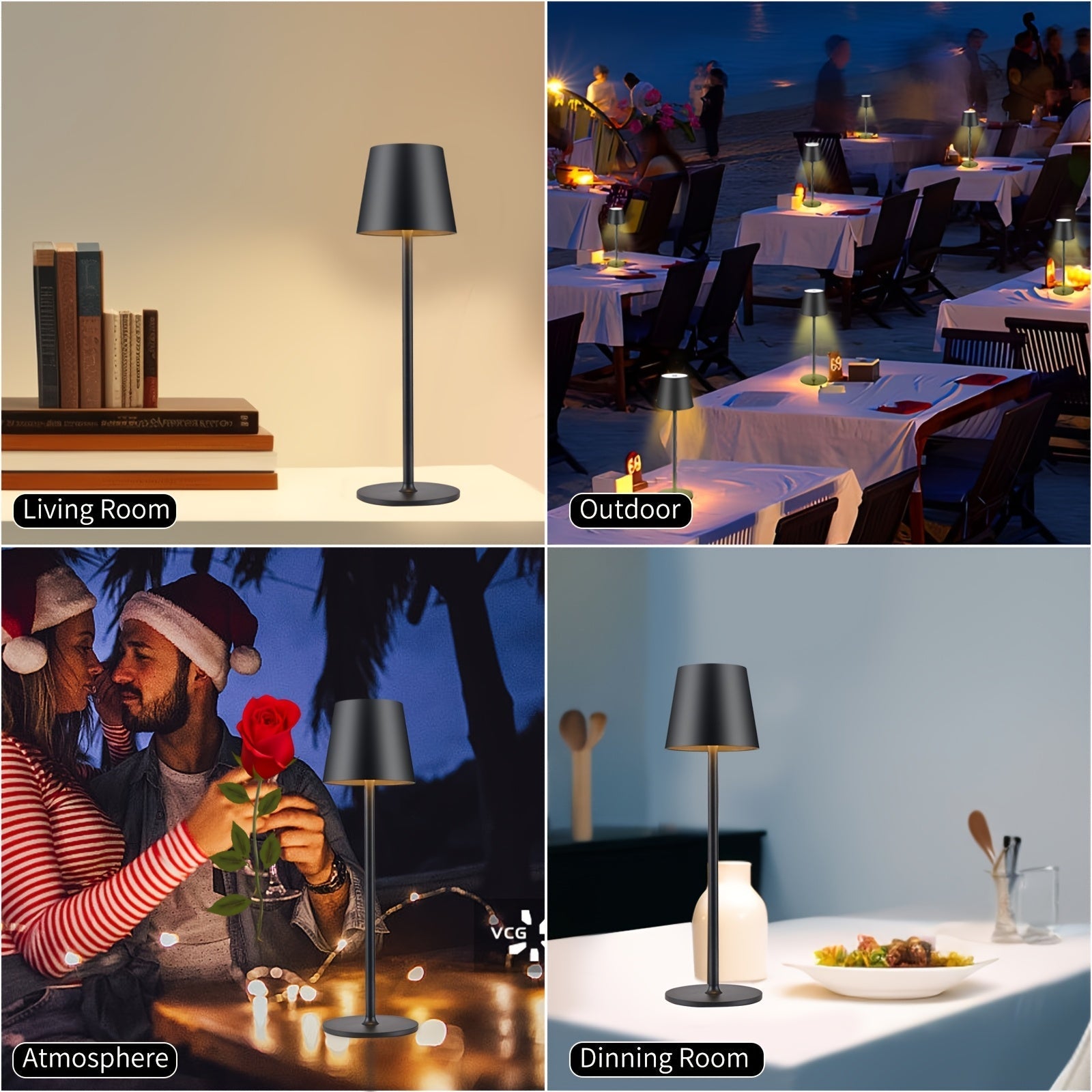 Stilren Trådlös Bordslampa – Modern och Praktisk