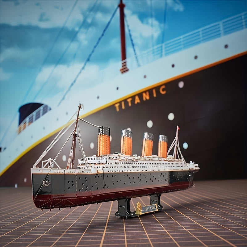 Titanic 3D Metallmodell - Detaljerad DIY-modell för kreativa hantverkare