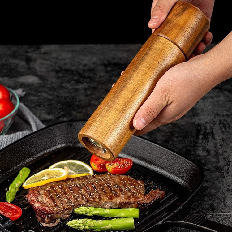 WoodSpice - Lyxig Träpeppar- och Saltkvarn Set | Tidlös Design