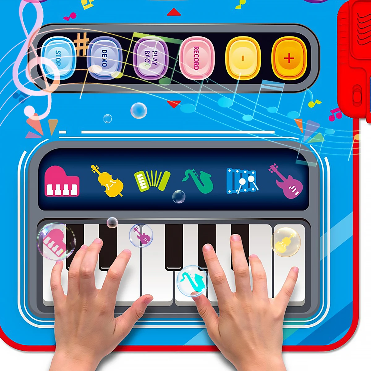 SoundSteps – 2-i-1 Musiklekmatta med Piano & Trummor
