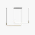 Clen ophæng lineær minimalistisk guld/sort. Stue