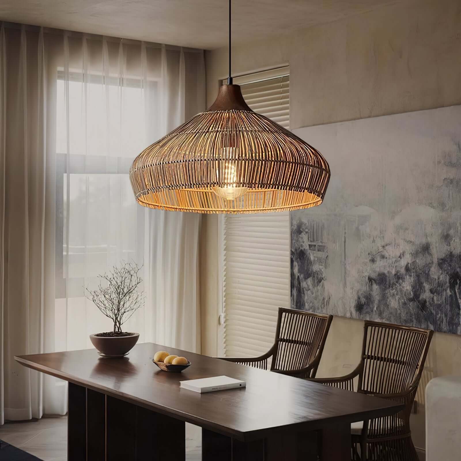 Rotan Hänglampa - Bohemisk Stil Hänglampa