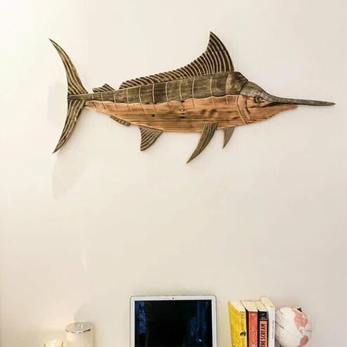 OceanHaven Tallval Wall Ornament | Elegant handgjord maritim dekoration för moderna hem