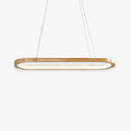 Veon Contemporary Oval Wooden Pendant Light