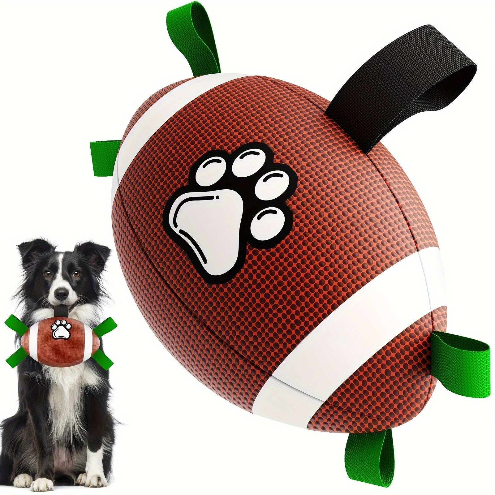 Paw-Perfect Play Fotboll – Hållbar Gummileksak för Hundar
