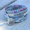 Turkos Helande och Skyddande Wrap Armband - Selina