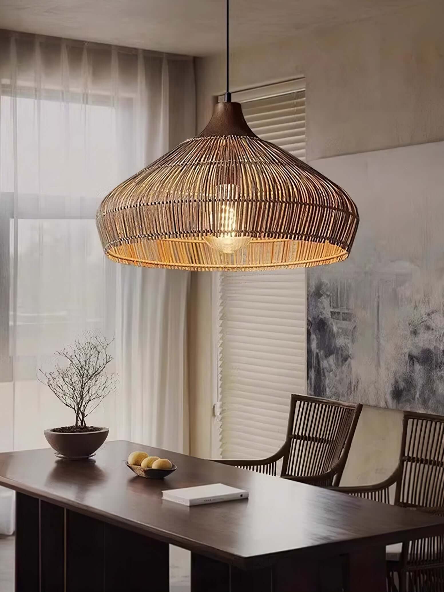 Rotan Hänglampa - Bohemisk Stil Hänglampa