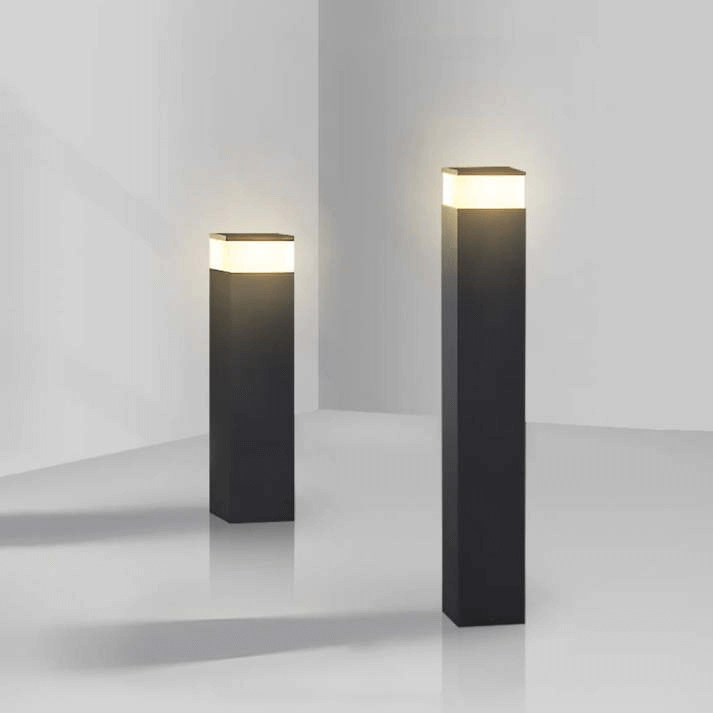LED Utomhuslampa - Rektangulär Metall Design