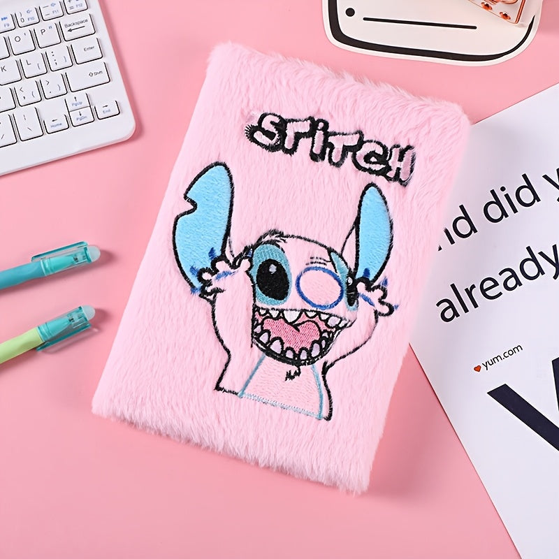 Stitch Plush Diary – Kawaii Cartoon Notebook för vuxna och barn