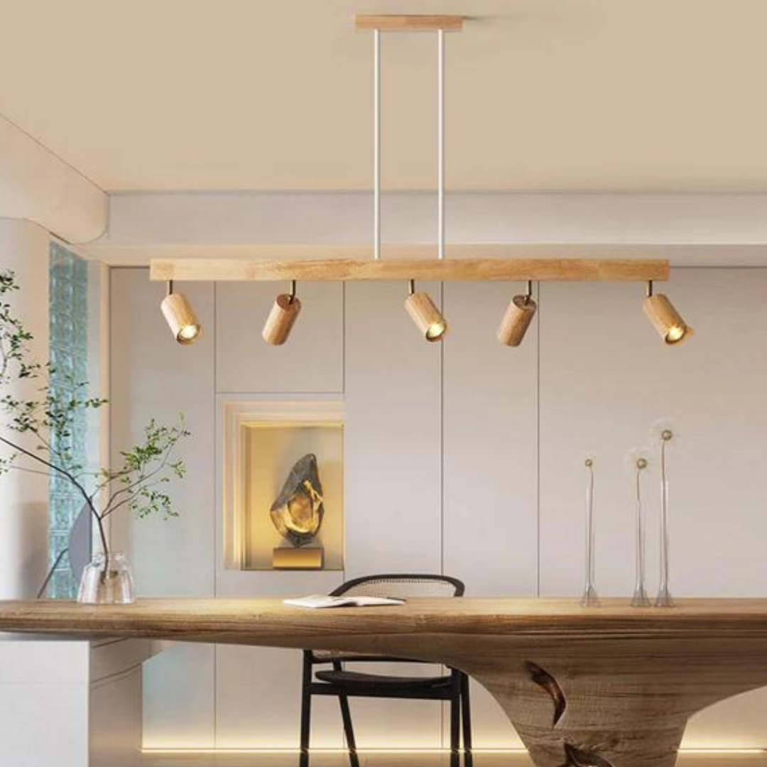 Justerbar Trä Takspotlight – EcoLux
