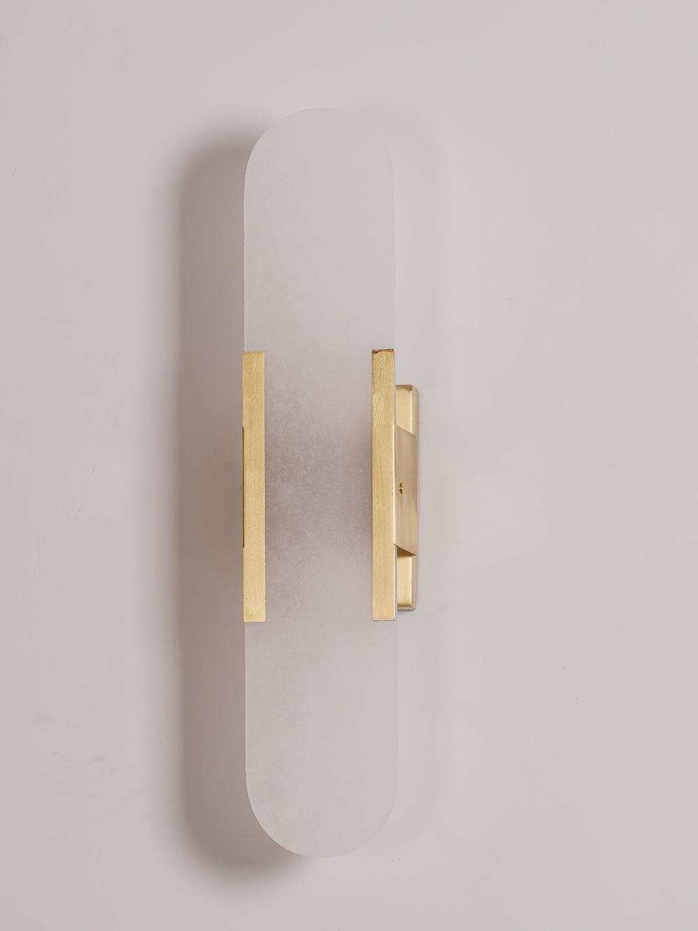 Modern Vägglampa - Alabaster & Metall