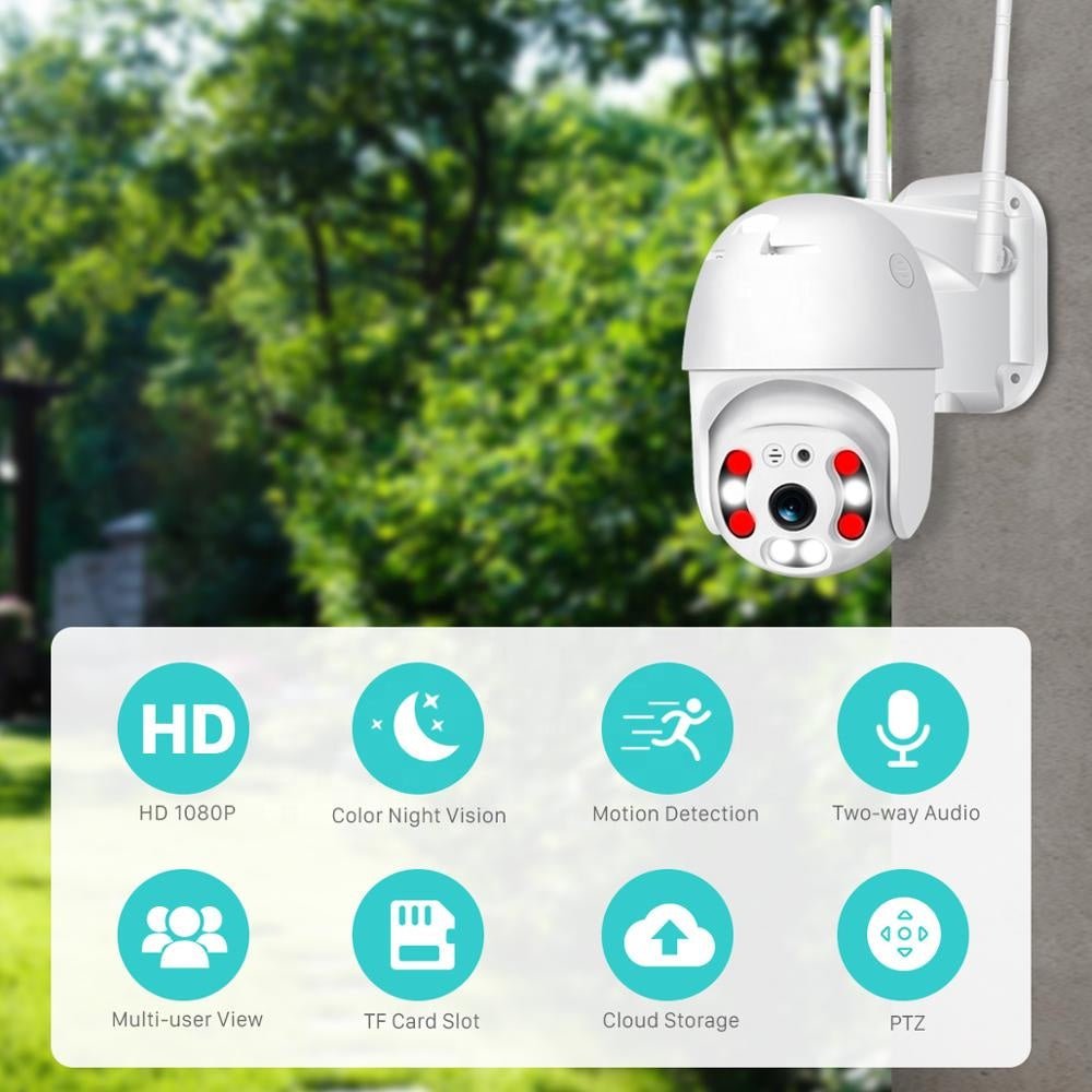 Trådlös Utomhusövervakningskamera med WiFi – SecureView 360