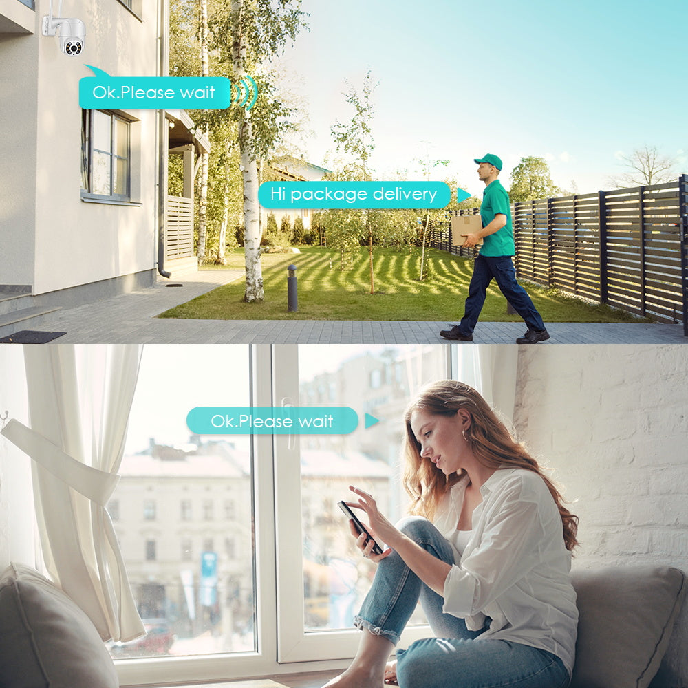 Trådlös Utomhusövervakningskamera med WiFi – SecureView 360