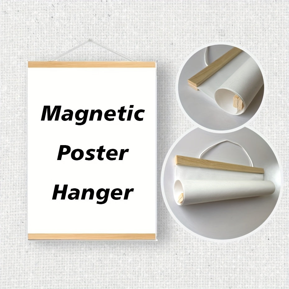 Magnetisk Träaffischhängare – Enkel och Stilig Väggdekoration