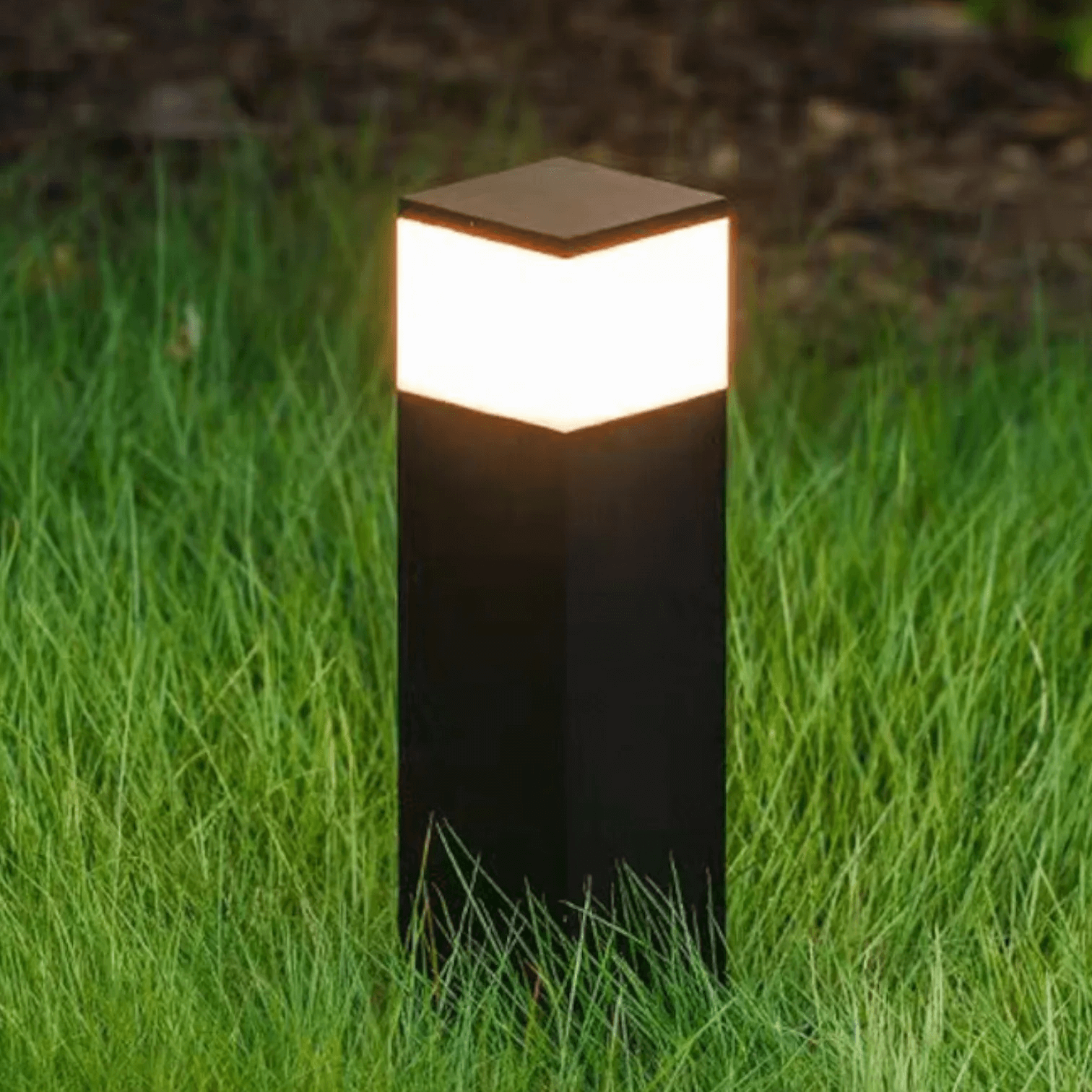 LED Utomhuslampa - Rektangulär Metall Design
