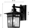 Modern Utomhus Vägglampa - Svart Design