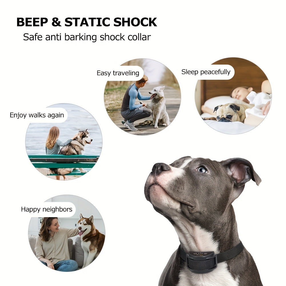 Uppladdningsbar Hundhalsband – Vibration och Pip-lägen för Beteendekontroll