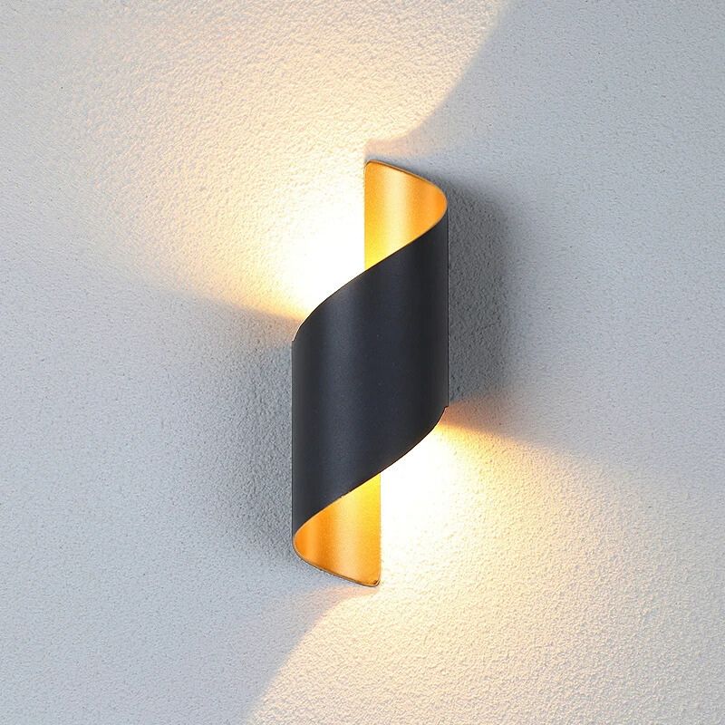 LumiElegance Ribbad Sänglampa | Modern LED-nattlampa för sovrum, vardagsrum och kontor