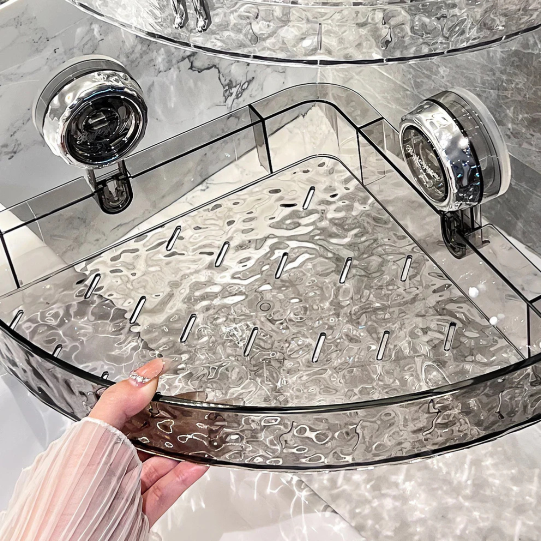 OptiGlide Duschorganisatör Hylla | Hållbar och lättinstallerad badrumshylla | Hållbar och lättinstallerad badrumshylla