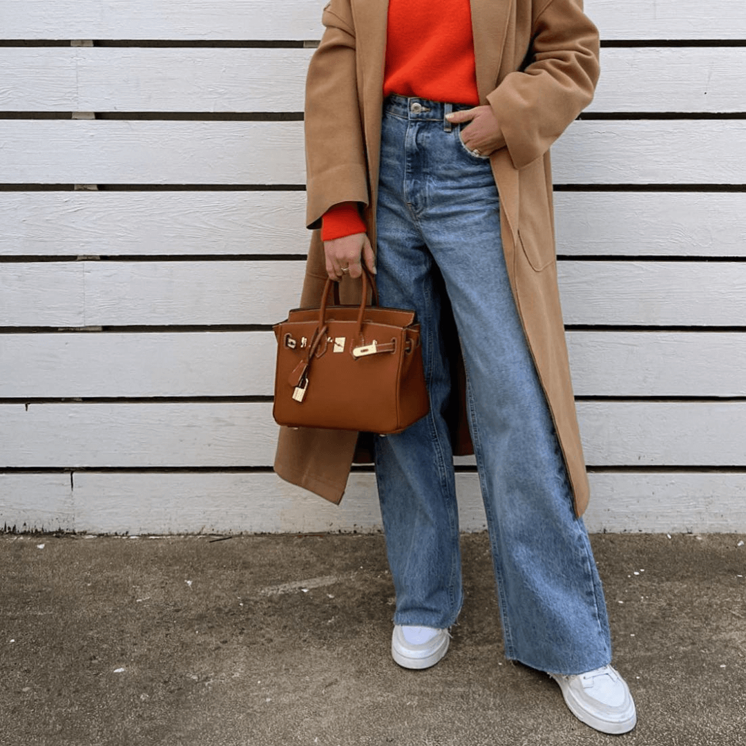 Höststylish läderhandväska – Liana