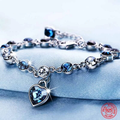 Oceanskristall justerbart armband