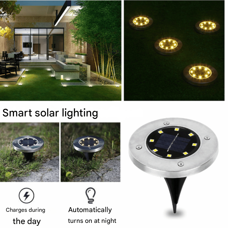 Solar Ground Spotlight för Utomhusbruk – SunHalo