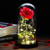 Lampada LED Rosa Romantica GlowPetal | Decorazione con Cupola in Vetro e Luce Soft per Momenti Speciali