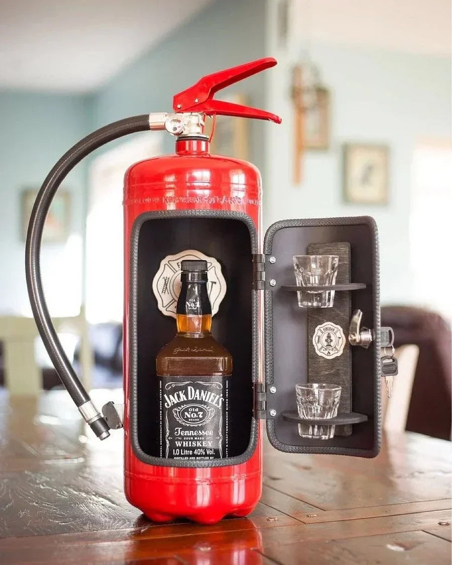 LiquorVault Deluxe Mini Bar | Modern industriell stil för spritförvaring med säkerhetslås