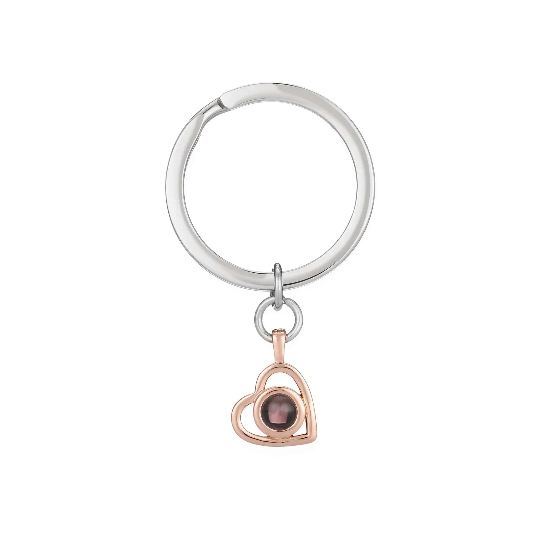 LuxeBond Hjärta Minnessmycke | Hållbar fotokeychain för värdefulla kopplingar